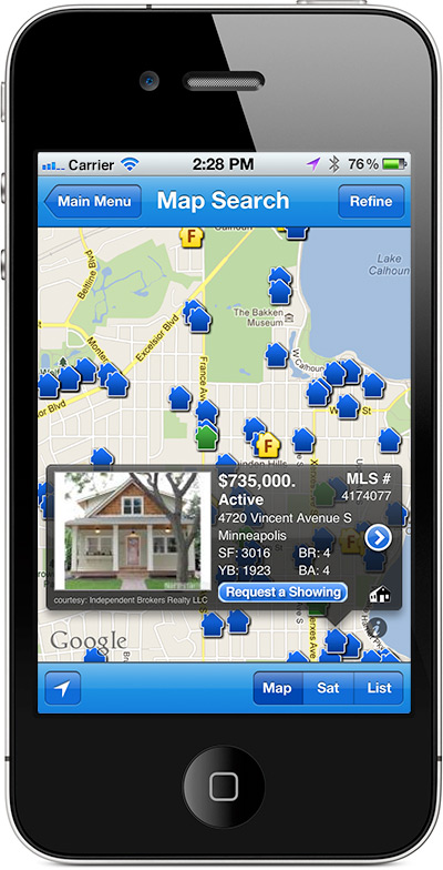 iphone real estate search app